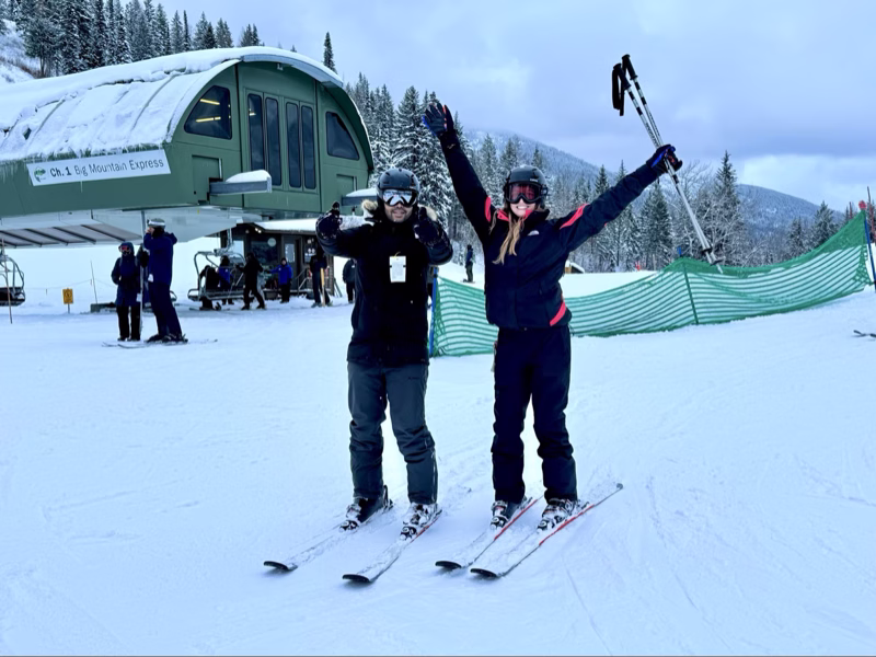 Ski day at Whitefish Mountain Resort.